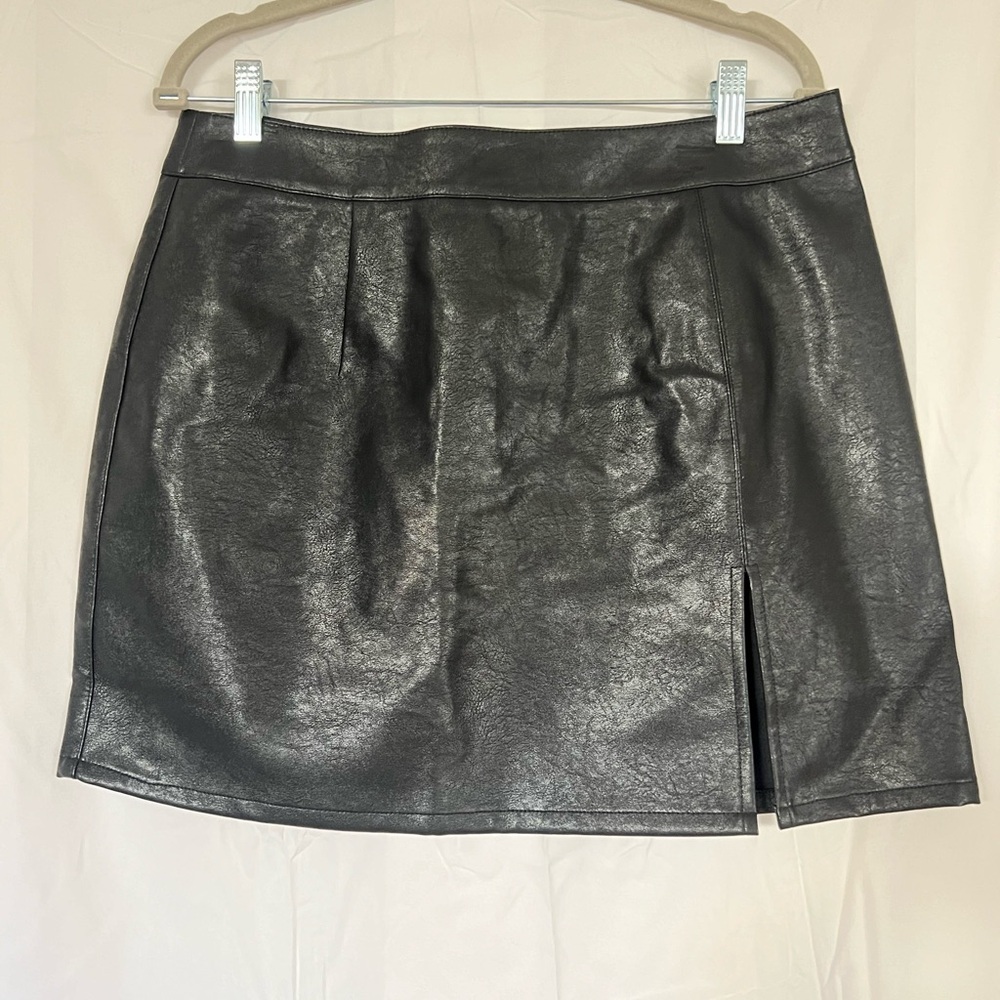 Lioness - Black Leather Skirt